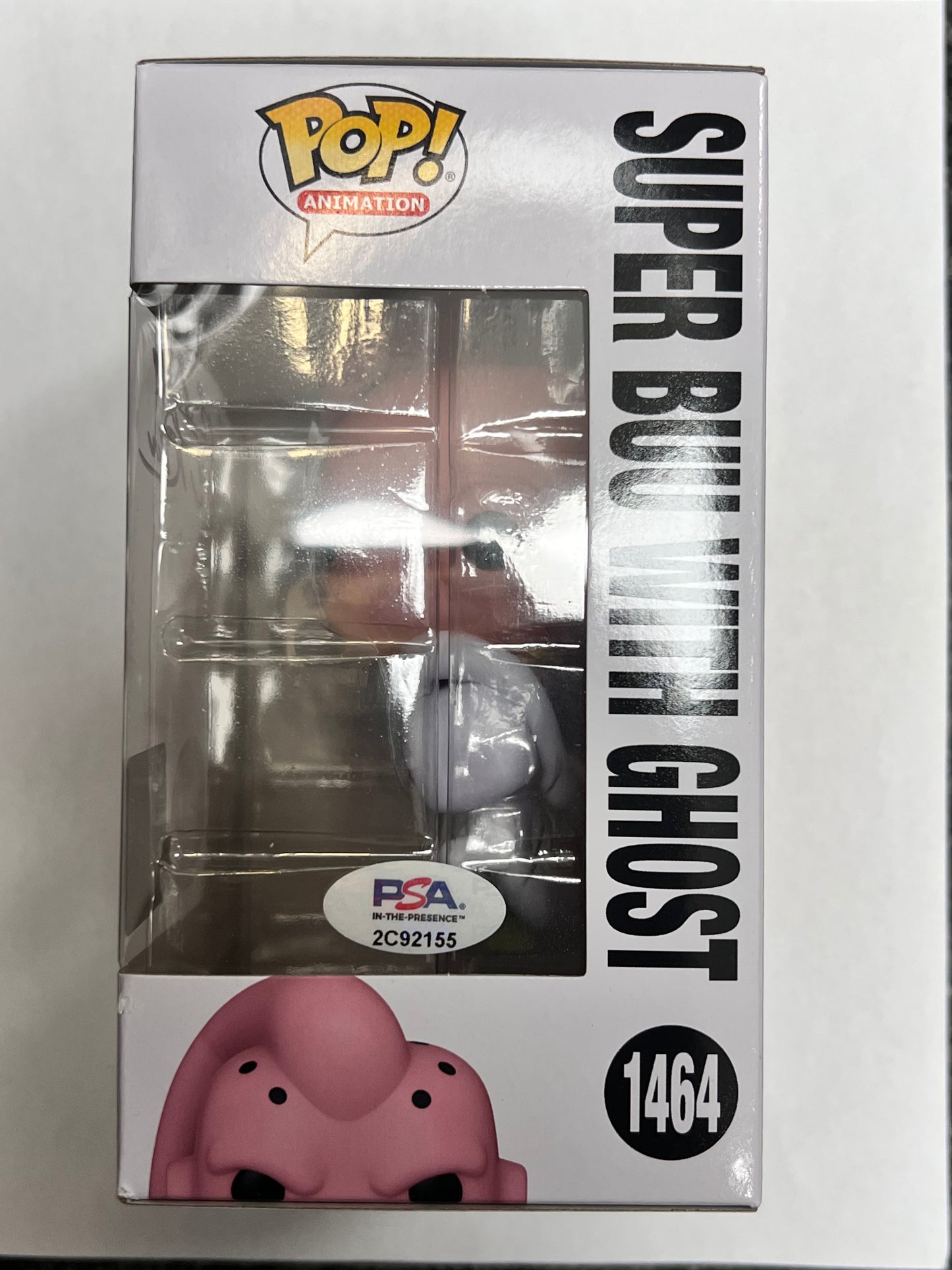 Funko Pop! Dragon Ball Z - PSA Certified Autograph Signed by Justin Cook Super Buu with Ghost 1464 GLOW CHASE Chalice Collectibles Exclusive Figure + Pop Protector
