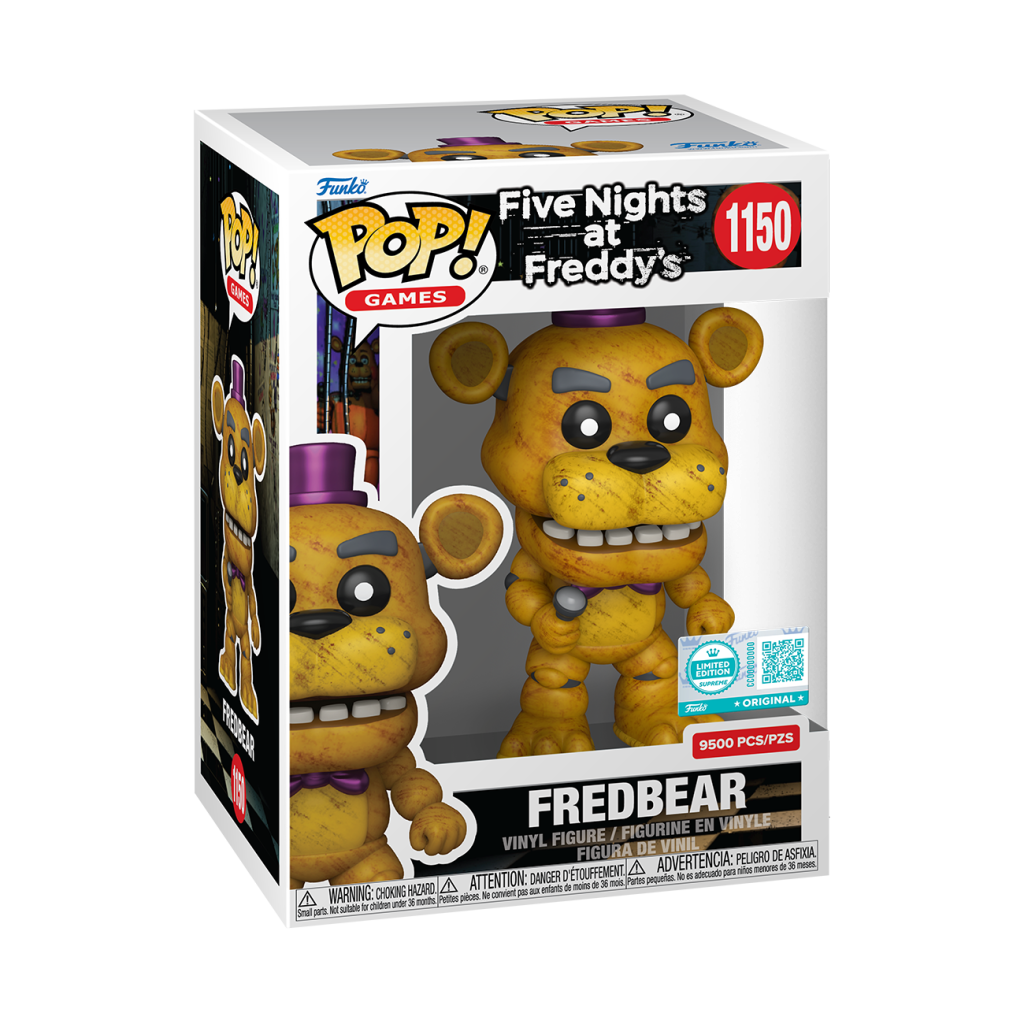 Funko Pop! Five Nights at Freddy’s (FNAF) - Fredbear 1150 9500 Limited Edition PCS Figure + Pop Protector