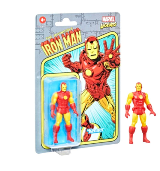 Hasbro Marvel Legends Kenner Retro 3.75" Avengers Iron Man Action Figure