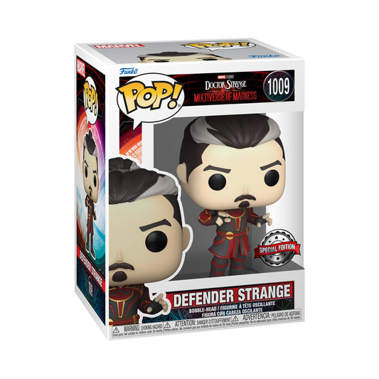 Funko Pop! Marvel Doctor Strange In The Multiverse Of Madness - Defender Strange 1009 Special Edition Figure + Pop Protector