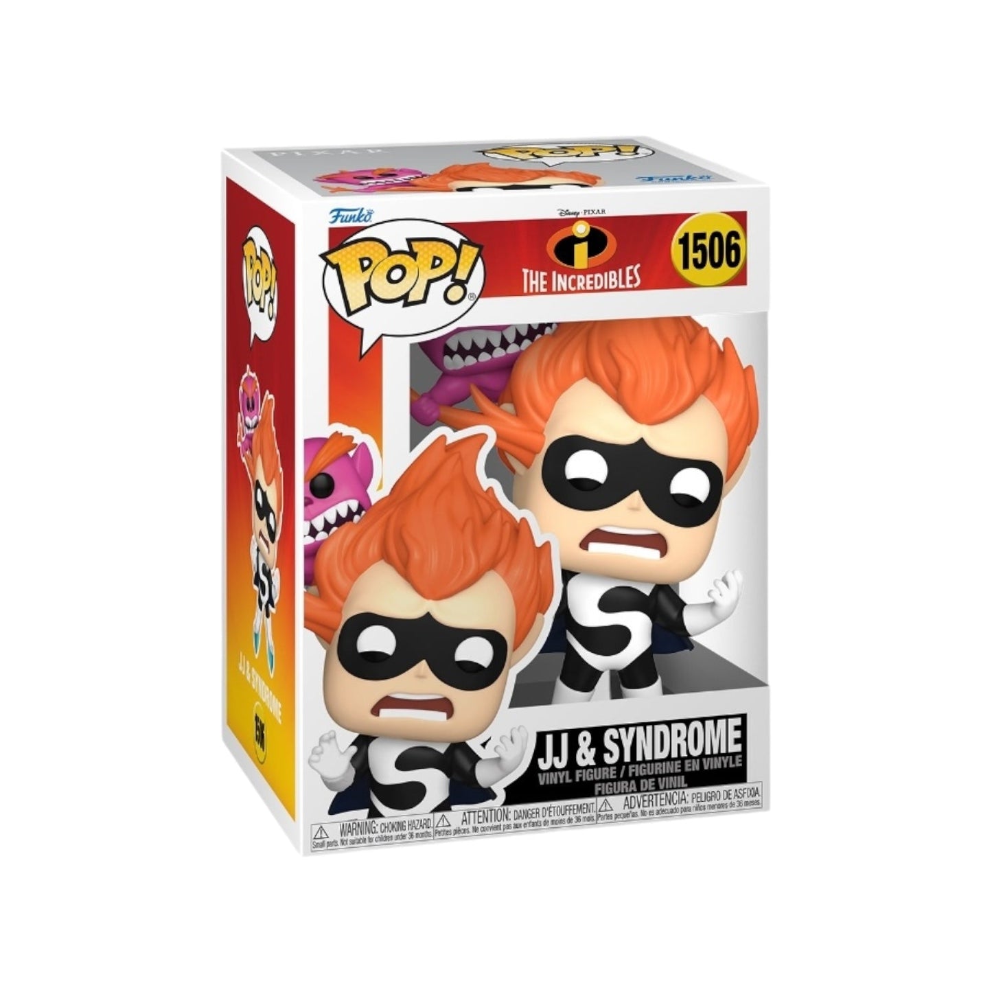 Funko Pop! Disney Pixar : The Incredibles - JJ & Syndrome 1506 + Free Protector
