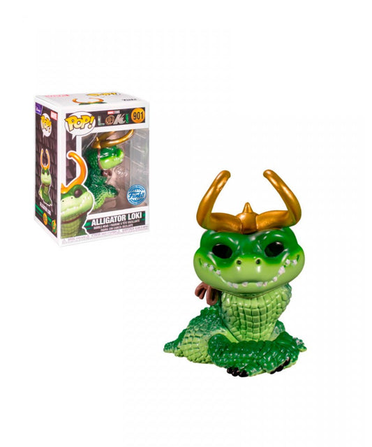 Funko Pop! Marvel Studios - Loki - Alligator Loki 901 Funko Special Edition + Free Protector