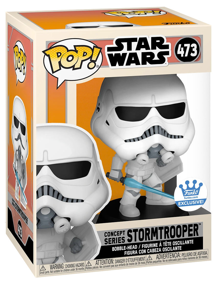 Funko POP! Star Wars Concept Series #473 Stormtrooper - Limited Funko Shop Exclusive + PoP Protector