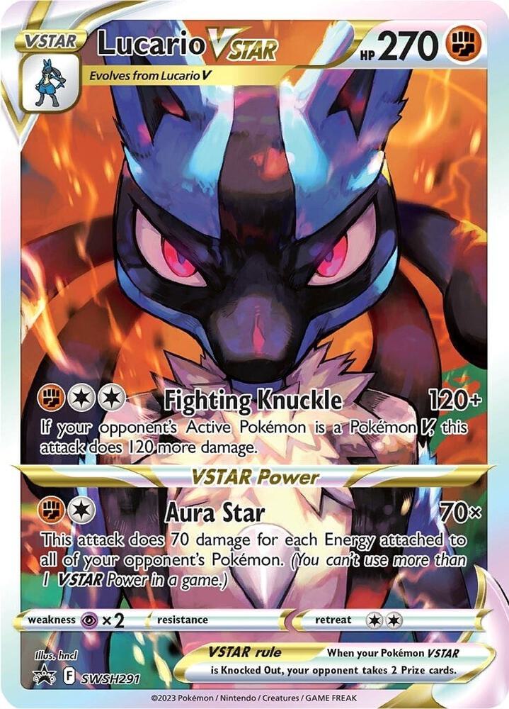 Pokemon TCG! Lucario VSTAR - SWSH291 - SWSH: Sword & Shield Promo Cards (SWSD)