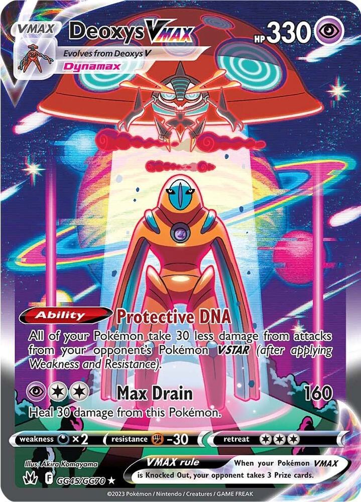Pokemon TCG! Deoxys VMAX - Crown Zenith: Galarian Gallery (CRZ:GG)