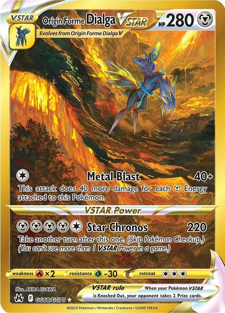 Pokemon TCG! Origin Forme Dialga VSTAR (Secret) - Crown Zenith: Galarian Gallery (CRZ:GG)