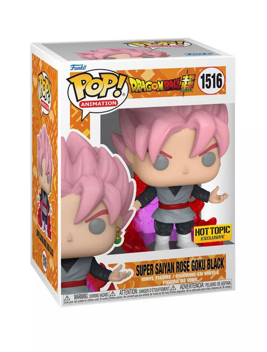 Funko Pop! Dragon Ball Super - Super Saiyan Rosé Goku Black 1516 Hot Topic Exclusive + Free Protector