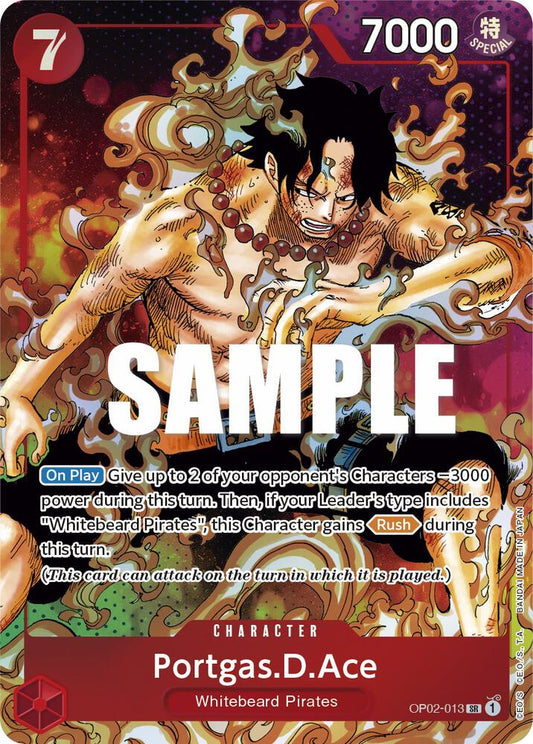 One Piece TCG! Portgas.D.Ace (Parallel) - Paramount War (OP02)