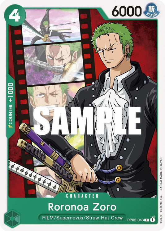 One Piece TCG! Roronoa Zoro - Paramount War (OP02)