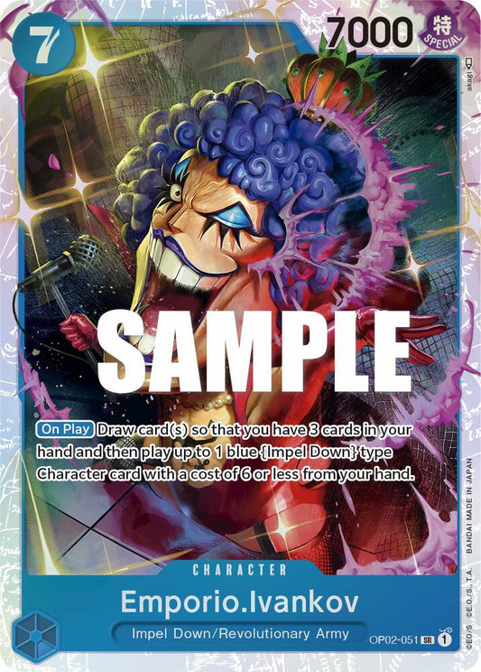 One Piece TCG! Emporio.Ivankov (051) - Paramount War (OP02)
