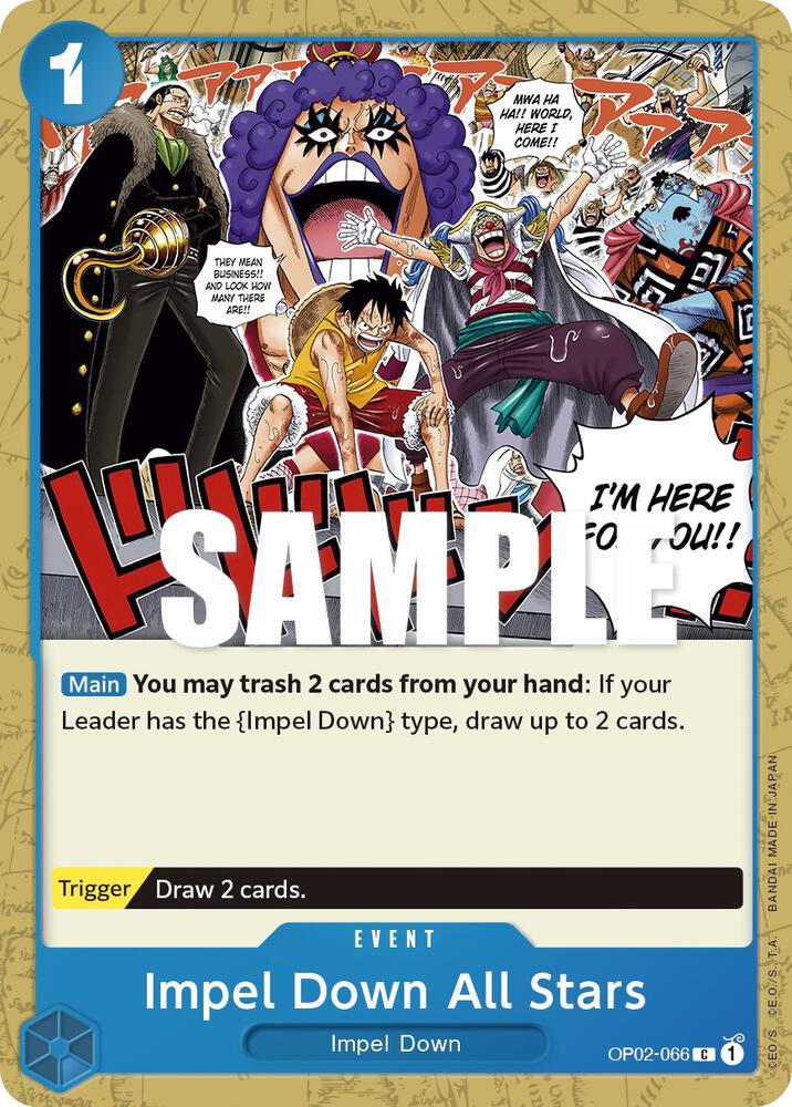 One Piece TCG! Impel Down All Stars - Paramount War (OP02)