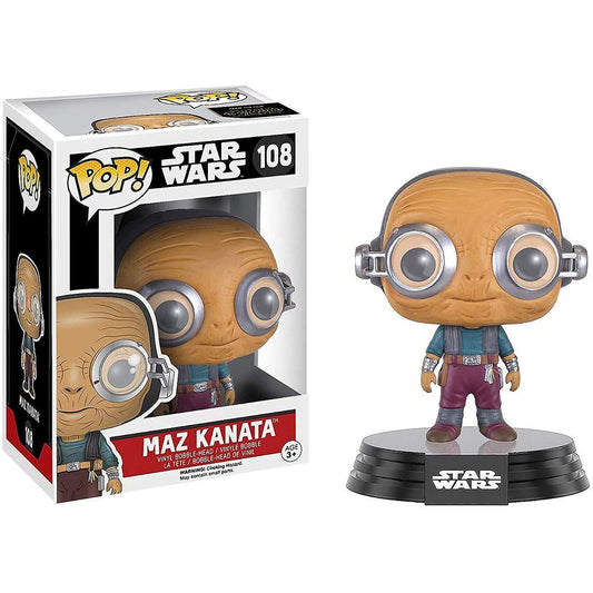 Funko Pop! Star Wars - Maz Kanata 108 Figure + Pop Protector (box wear)