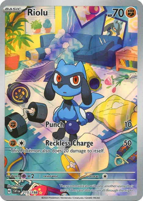 Pokemon TCG! Riolu - 215/198 - SV01: Scarlet & Violet Base Set (SV1)