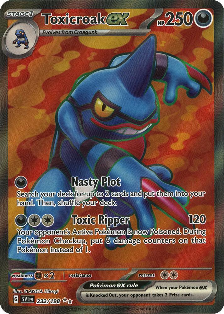 Pokemon TCG! Toxicroak ex - 232/198 - SV01: Scarlet & Violet Base Set (SVI)