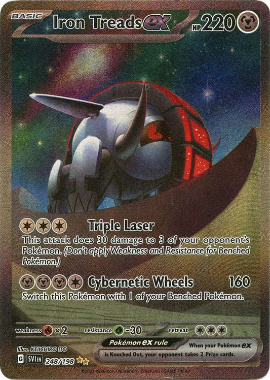 Pokemon TCG! Iron Treads ex - 248/198 - SV01: Scarlet & Violet Base Set (SVI)
