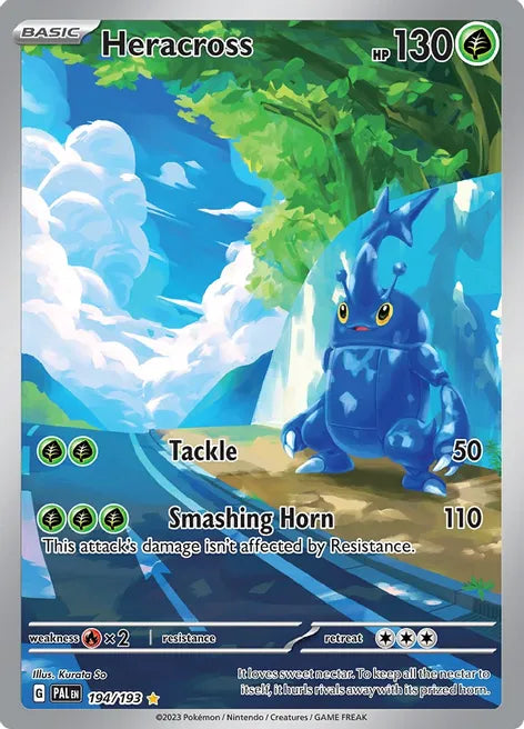 Pokemon TCG! Heracross - 194/193 - SV02: Paldea Evolved (PAL)