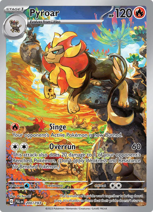 Pokemon TCG! Pyroar - 200/193 - SV02: Paldea Evolved (PAL)