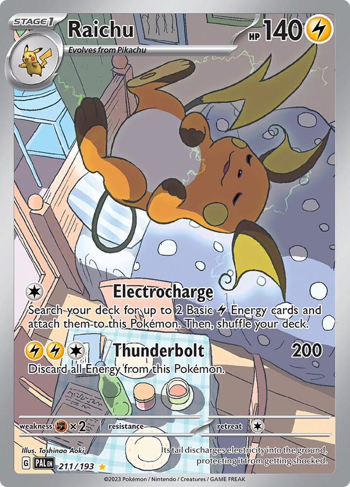 Pokemon TCG! Raichu - 211/193 - SV02: Paldea Evolved (PAL)