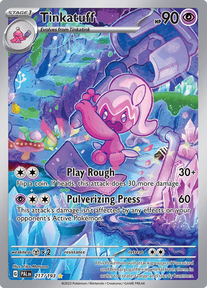 Pokemon TCG! Tinkatuff - 217/193 - SV02: Paldea Evolved (PAL)