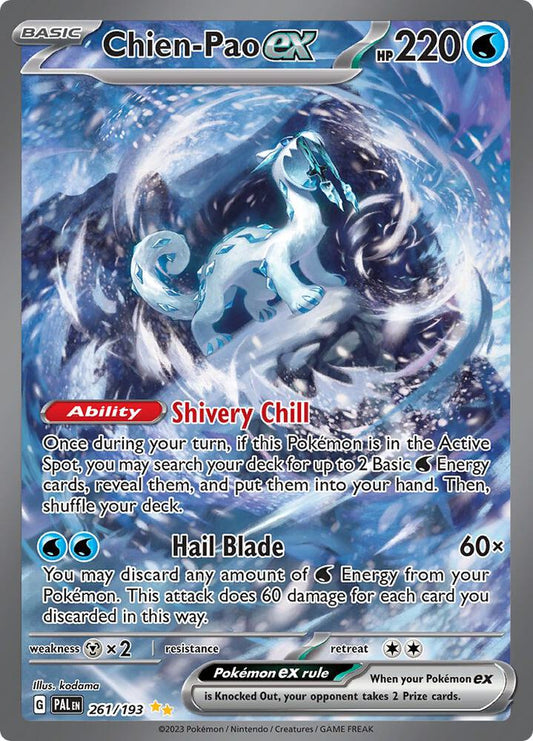 Pokemon TCG! Chien-Pao ex - 261/193 - SV02: Paldea Evolved (PAL)
