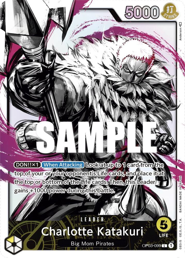 One Piece TCG! Charlotte Katakuri (099) (Alternate Art) - Pillars of Strength (OP03)