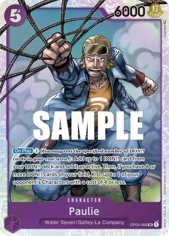 One Piece TCG! Paulie - Pillars of Strength (OP03)