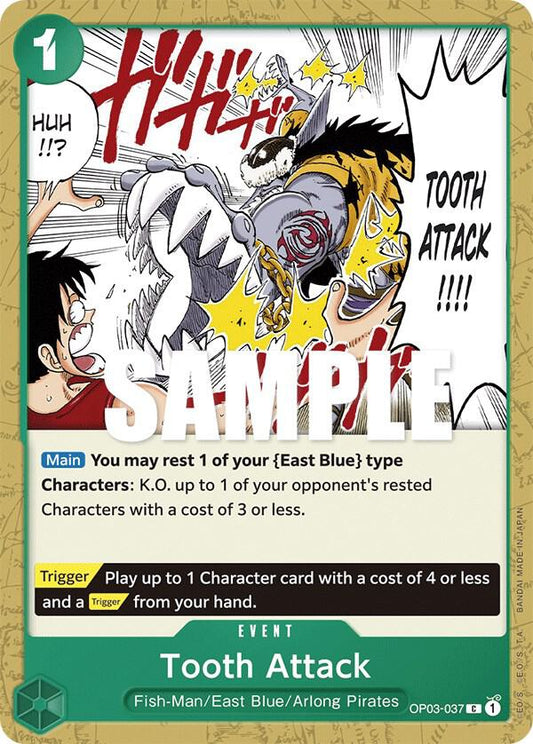 One Piece TCG! Tooth Attack - Pillars of Strength (OP03)