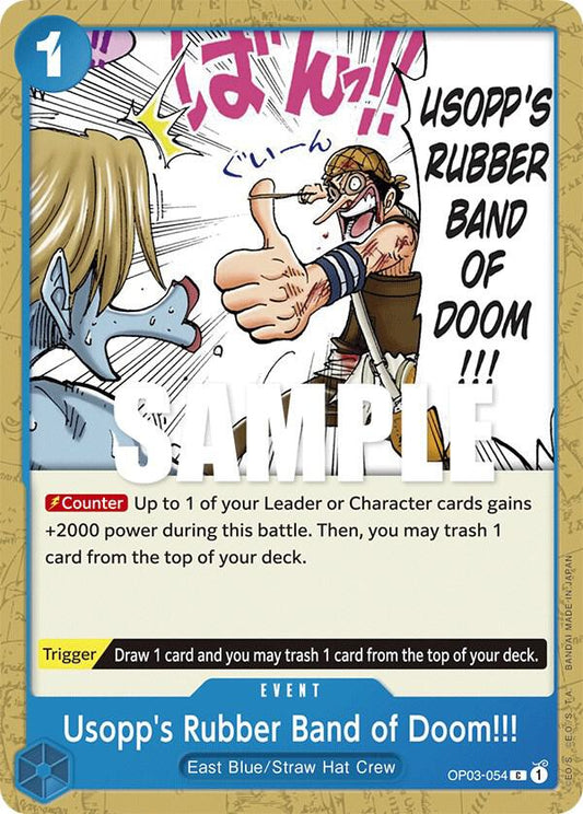 One Piece TCG - Usopp's Rubber Band of Doom!!! - Pillars of Strength (OP03)