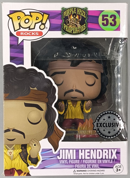 Funko Pop! Purple Haze Properties Jimi Hendrix 53 Exclusive + Free Protector (VAULTED)