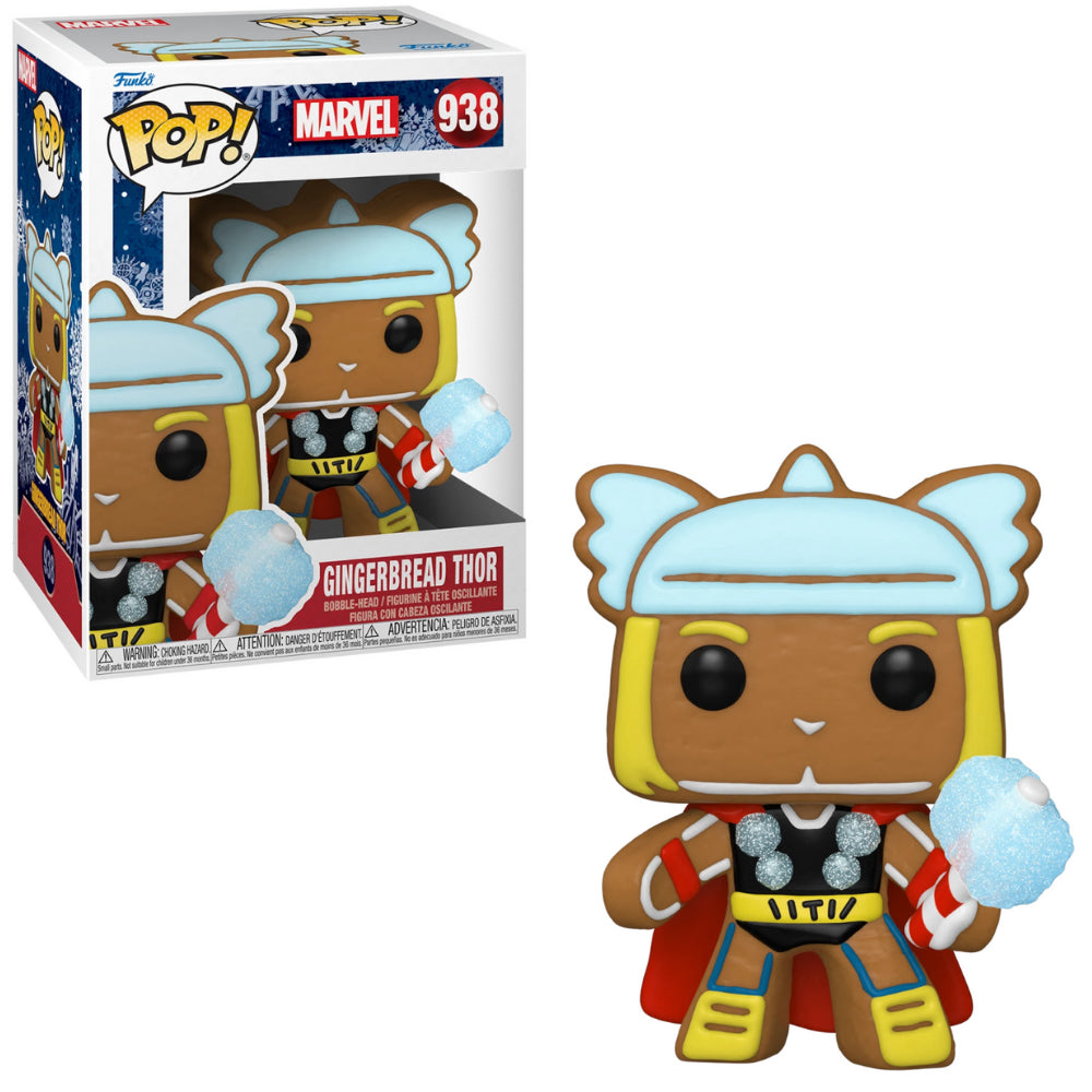 Funko POP! Marvel - Gingerbread Thor 938 + FREE PROTECTOR!