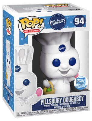 Funko Pop! Pillsbury Doughboy with Easter Egg Basket 94 Funko Shop Exclusive Figure + Pop Protector