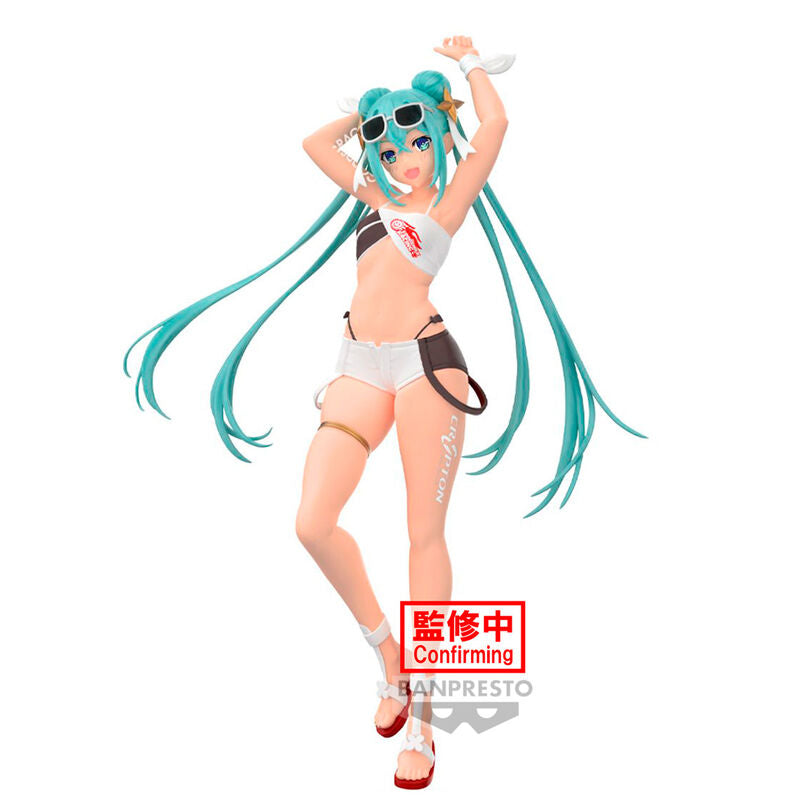Hatsune Miku Racing Miku GT Project 2023 Tropical Ver. Figure Prize Banpresto Statue *New In Box*