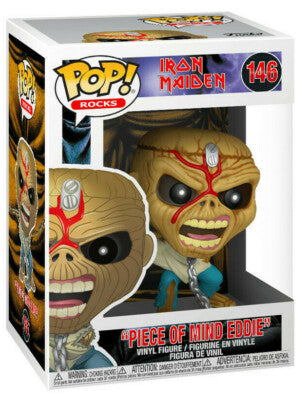 Funko Pop! Iron Maiden “Piece of Mind Eddie” 146 Figure + Pop Protector