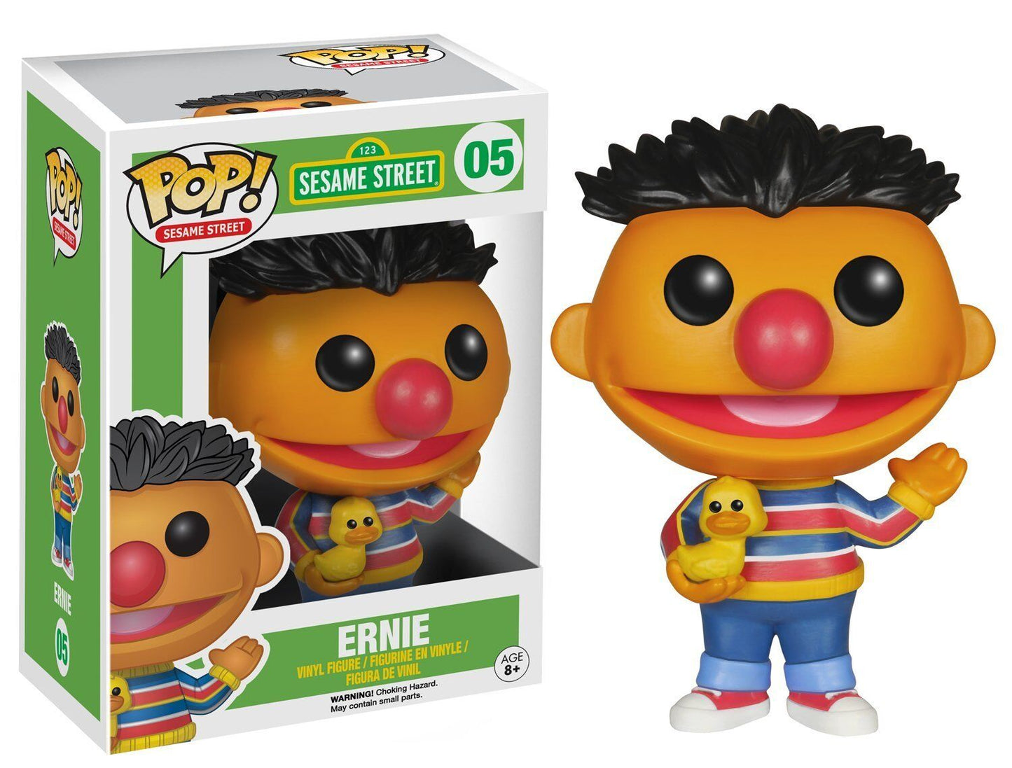 Funko Pop! 123 Sesame Street - Ernie 05 (VAULTED) + Free Protector