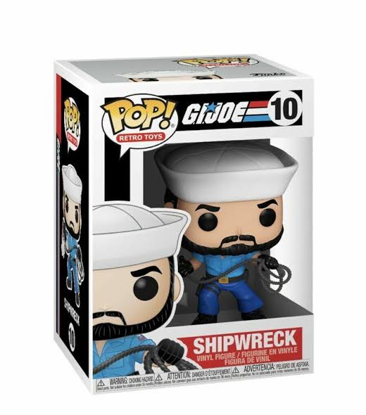 Funko Pop! G.I. Joe - Shipwreck 10 Figure + Pop Protector