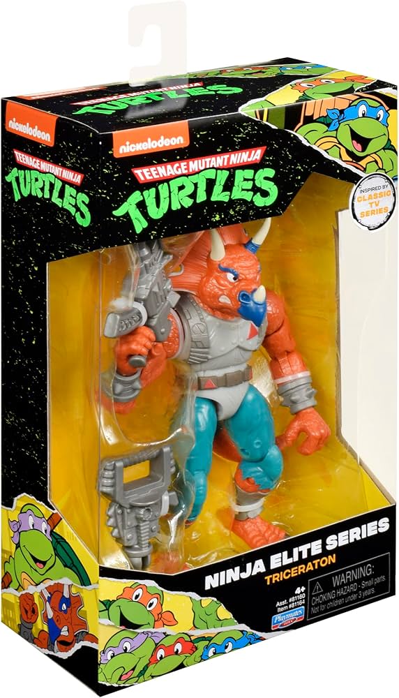 Teenage Mutant Ninja Turtles: Ninja Elite 6" Triceraton Action Figure by Playmates Toys (Box Wear)