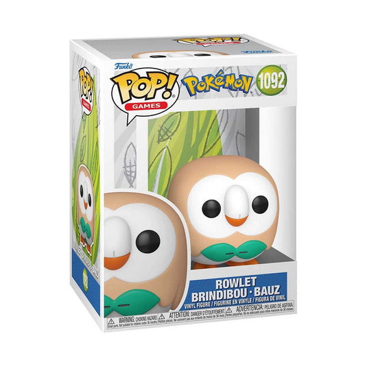 Funko Pop! Pokemon : Rowlet / Brindibou / Bauz 1092 Figure + Pop Protector