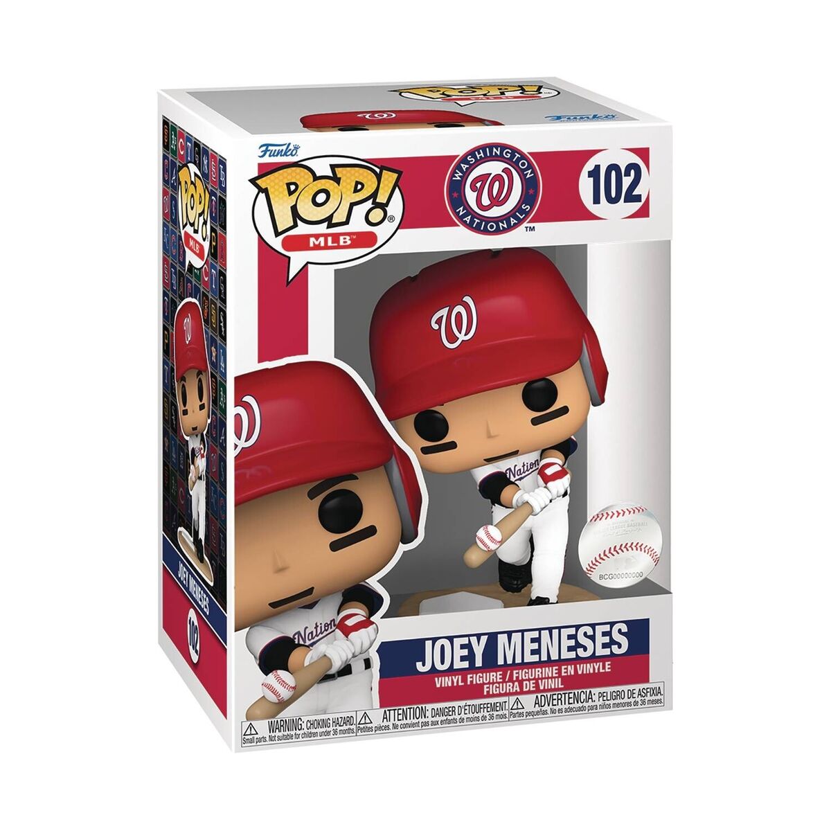 Funko Pop! MLB Washington Nationals : Joey Meneses 102 + Free Protector