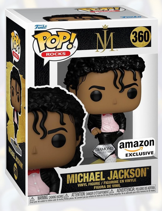 Funko Pop! Michael Jackson 360 Diamond Amazon Exclusive + Free Protector