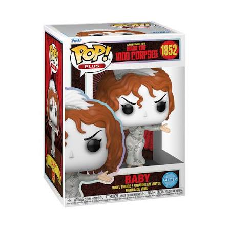 PLUS Funko Pop! A Rob Zombie Film : HOUSE OF 1000 CORPSES - Baby 1852 Glitter Figure + Pop Protector