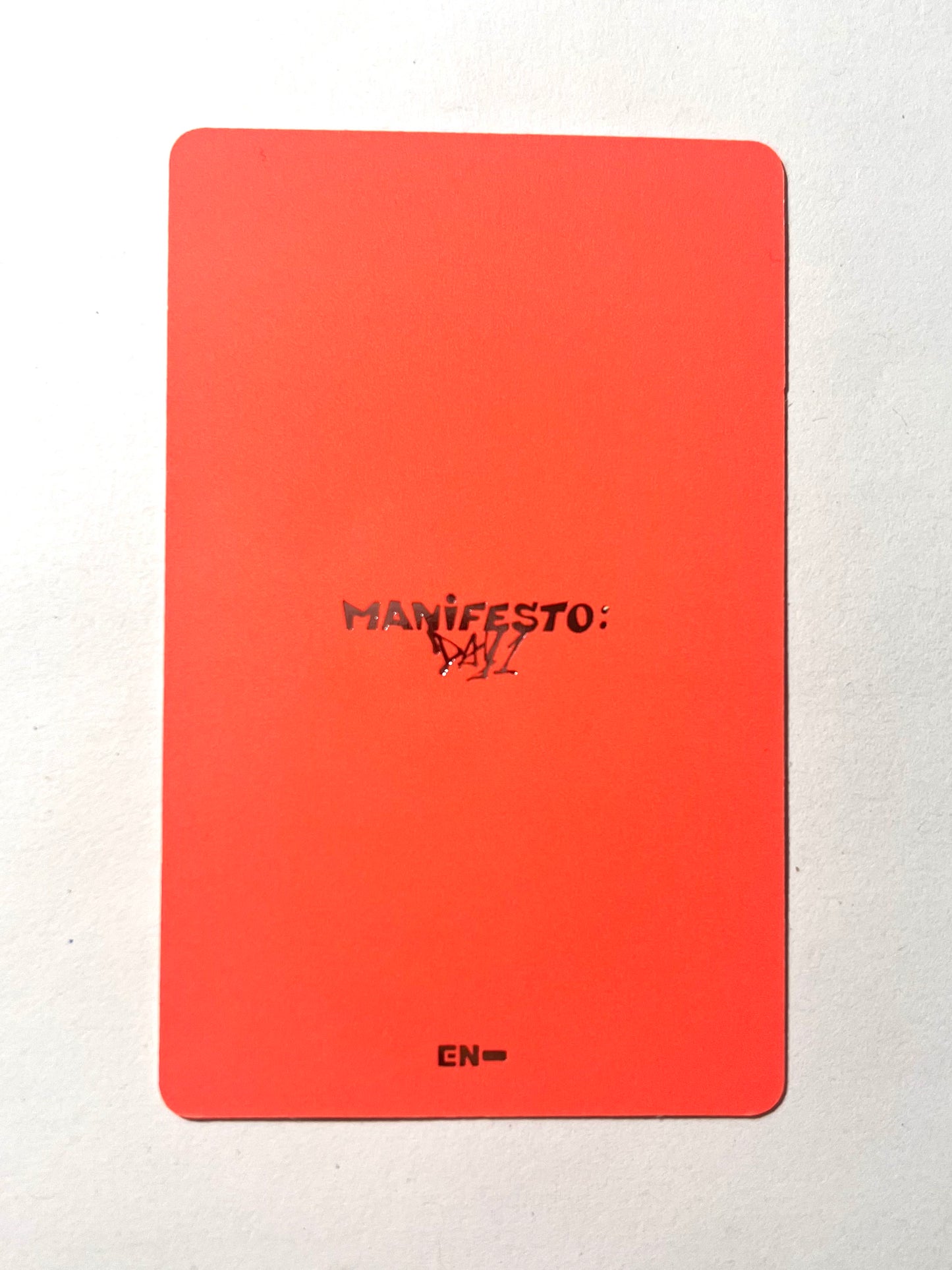 K-pop Enhypen Manifesto: Day 1 Offical LEE HEESEUNG Photocard