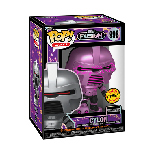 Funko Pop! Funko Fusion Battlestar Galactica Cylon 998 CHASE + Free Protector