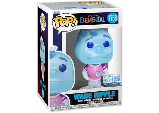 Funko Pop! Disney Pixar Elemental - Wade Ripple 1758 Funko Special Edition Figure + Pop Protector