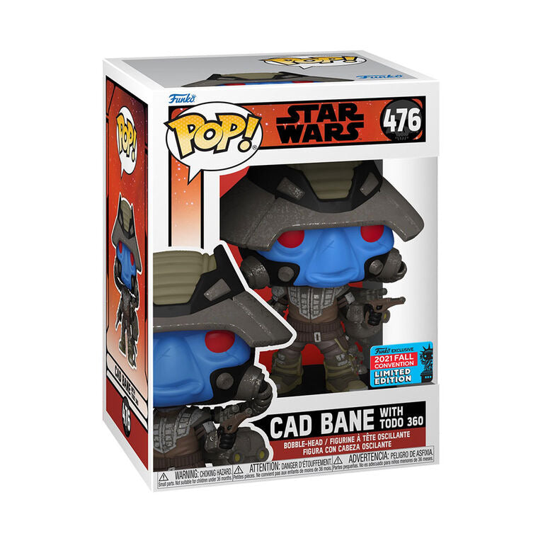 Funko Pop! Star Wars Cad Bane with Todo 360 476 Funko Exclusive 2021 Fall Convention Limited Edition + Free Edition