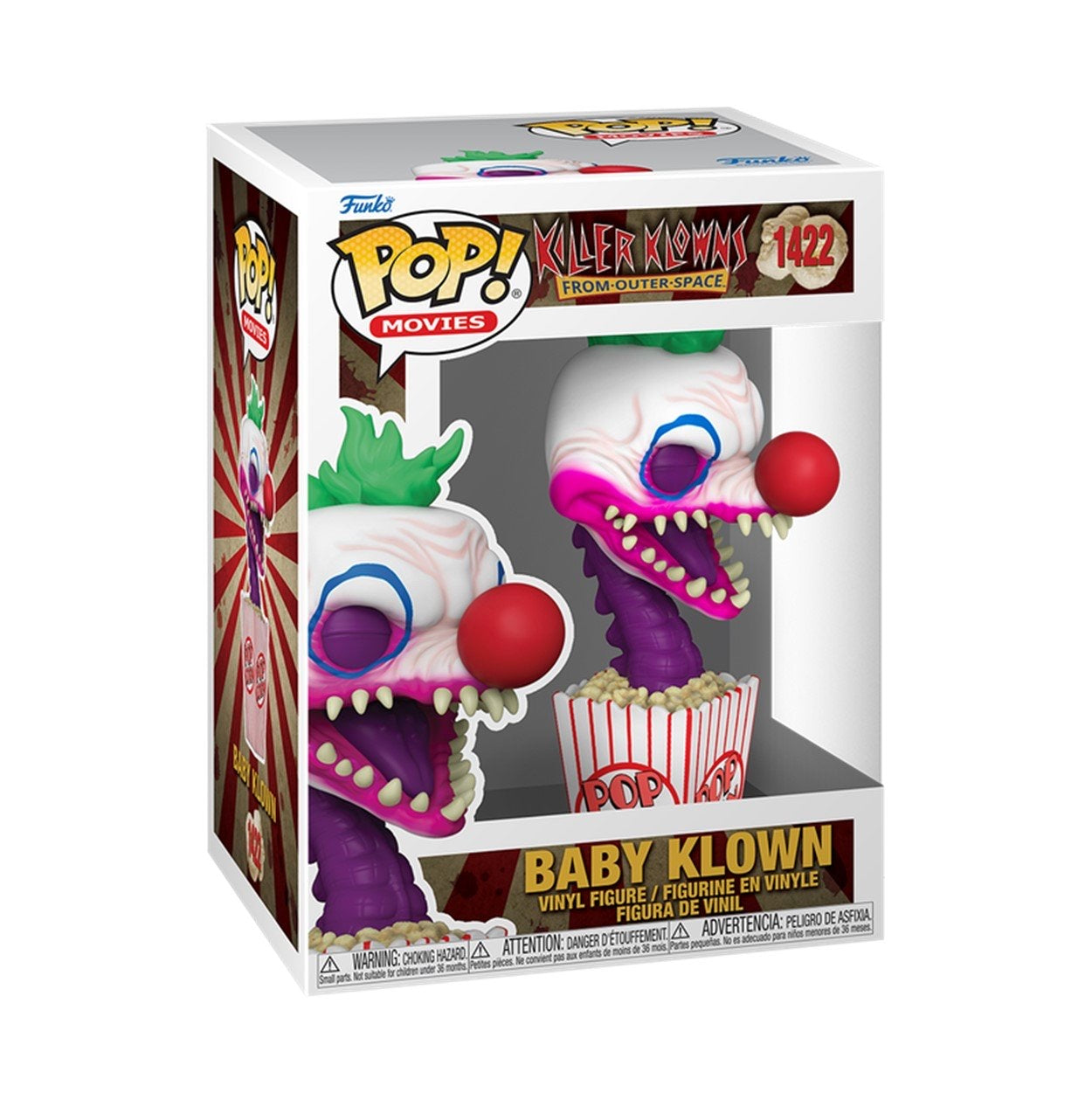 Funko Pop! Killer Klowns From Outer Space Baby Klown 1422 + Free Protector