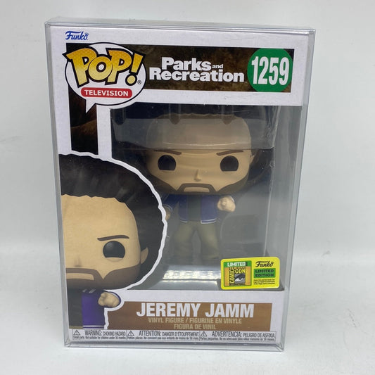 Funko Pop! Parks and Recreation Jeremy Jamm 1259 Funko San Diego Comic Con Exclusive + Free Protector