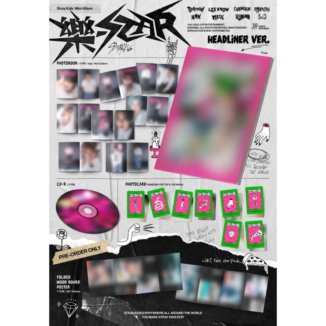 K-POP STRAY KIDS - 樂-STAR (HEADLINER VER.)