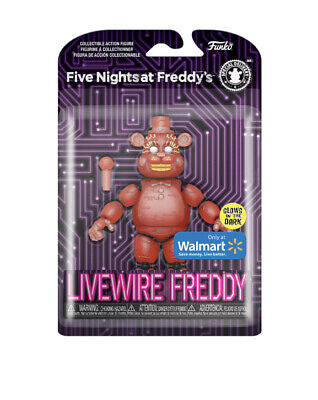 Funko FNAF Action Figure! Five Nights at Freddy’s Special Delivery Live Wire Freddy Glows in the Dark Walmart Exclusive Figurine