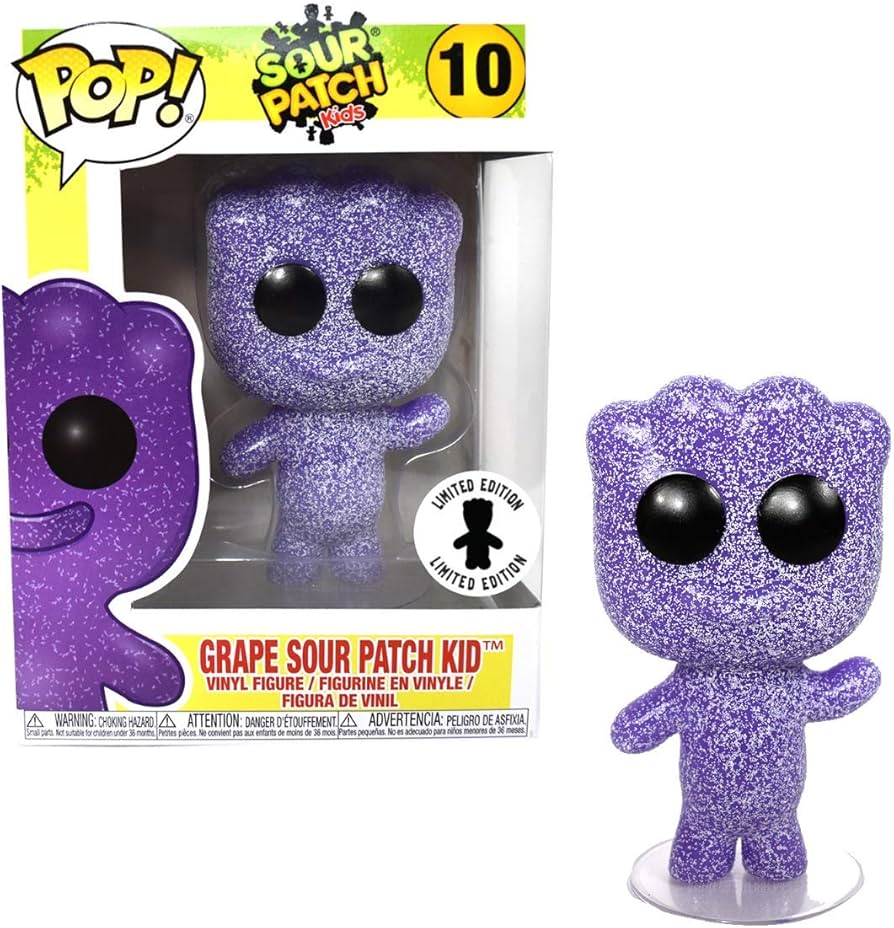Funko Pop! Sour Patch Kids - Grape Sour Patch Kid 10 Limited Edition + Free Protector