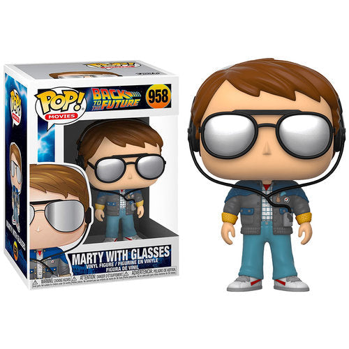 Funko Pop! Back To The Future Marty with Glasses 958 + Free Protector